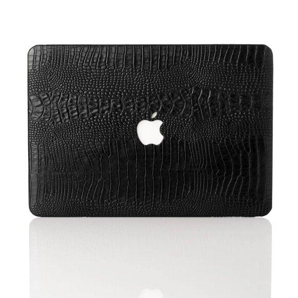 Chic Geeks Black Faux Crocodile MacBook Case, 13" MacBook Air - Picture 2 of 3